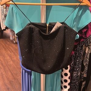 Generation Love Black Rhinestone Embellished Top